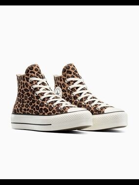 Chuck Taylor All Star Lift Platform Leopard Suede